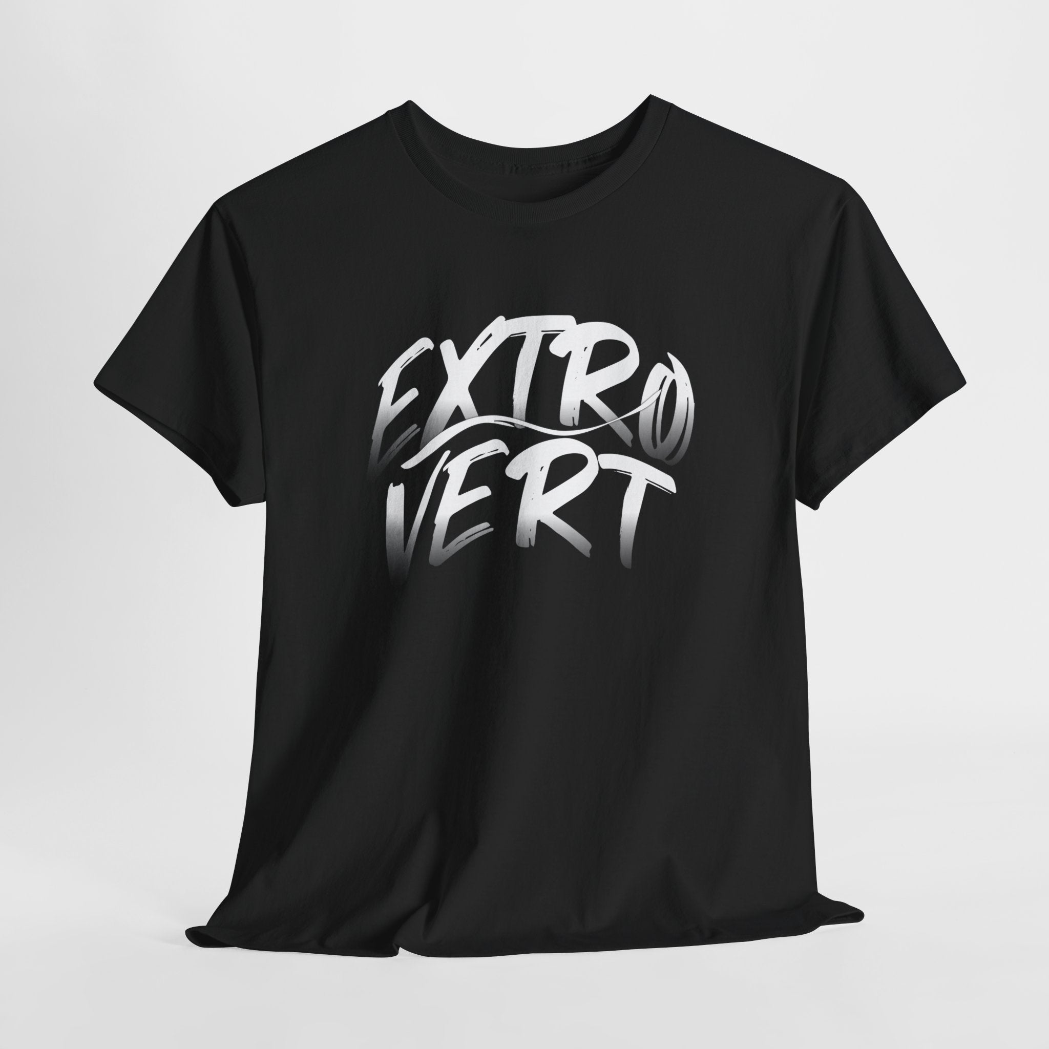 Extrovert Unisex Heavy Cotton Tee - Casual Wear, Gift for Social Butterflies, Graphic Tee, Everyday Comfort, Fun Statement Shirt