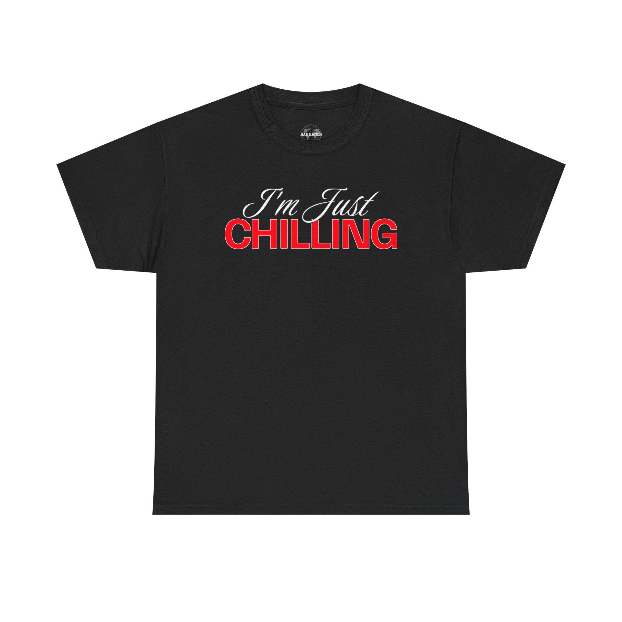 I'm Just Chilling Unisex Cotton Tee, Relaxed Fit Shirt, Casual Everyday Wear, Gift for Friends, Lazy Day Apparel, Summer Top