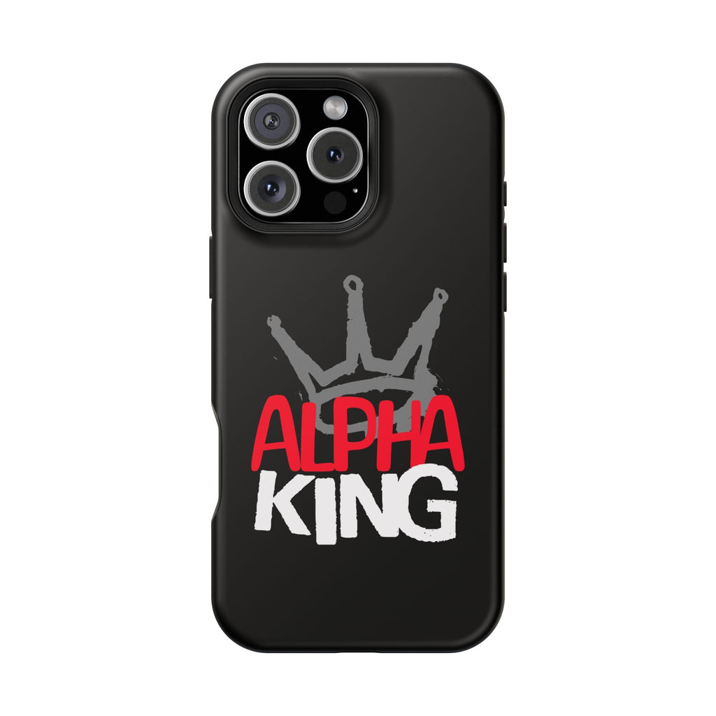 Alpha King Crown phone case compatible with iphone  16 and 17 | Magnetic back impact-resistant case