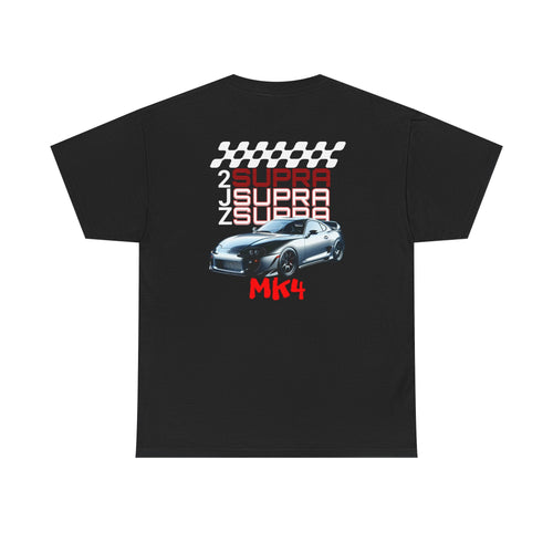 2JZ Supra MK4 Unisex Heavy Cotton Tee - Perfect T-Shirt for Car Enthusiasts, Gift for Birthdays, Car Shows, Everyday Wear