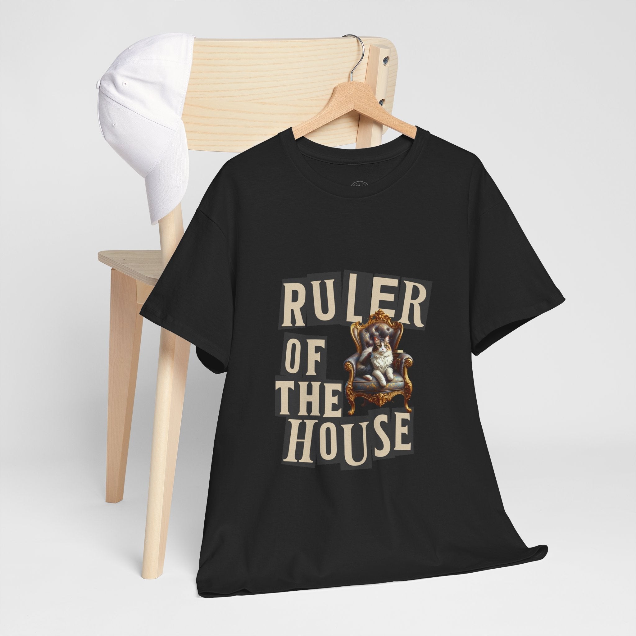 Ruler of the House Tee, Funny Pet Shirt, Gift for Cat Lovers, Unisex Cotton Tee, Casual Wear for Pet Owners