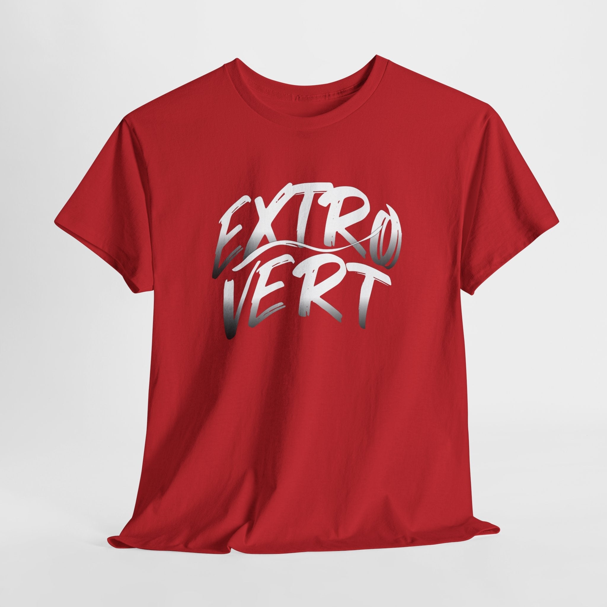 Extrovert Unisex Heavy Cotton Tee - Casual Wear, Gift for Social Butterflies, Graphic Tee, Everyday Comfort, Fun Statement Shirt