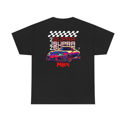 2JZ Supra MK4 Unisex Heavy Cotton Tee - Perfect T-Shirt for Car Enthusiasts, Gift for Birthdays, Car Shows, Everyday Wear