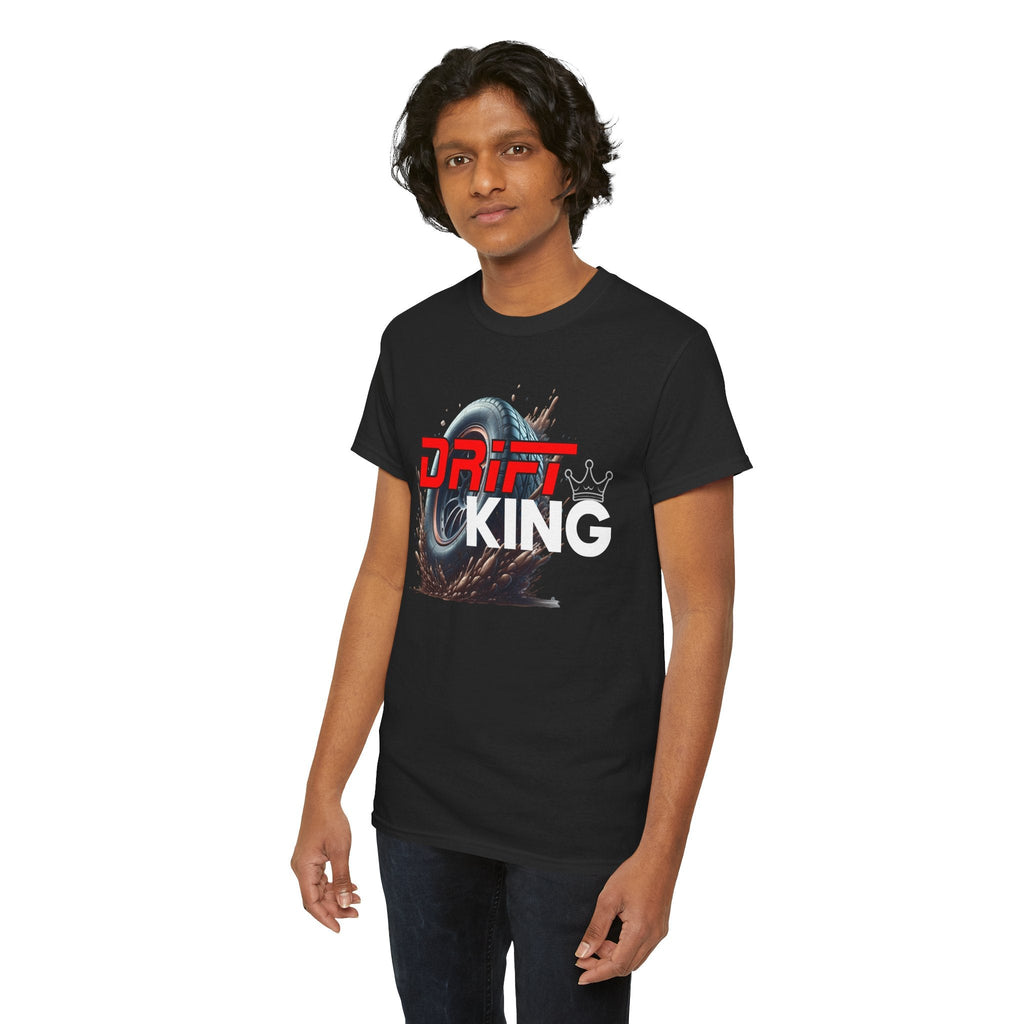 Drift King Unisex Cotton Tee - Perfect Gift for Car Enthusiasts, Motorsport Fans, Car Shows, Street Racing Events, Casual Wear