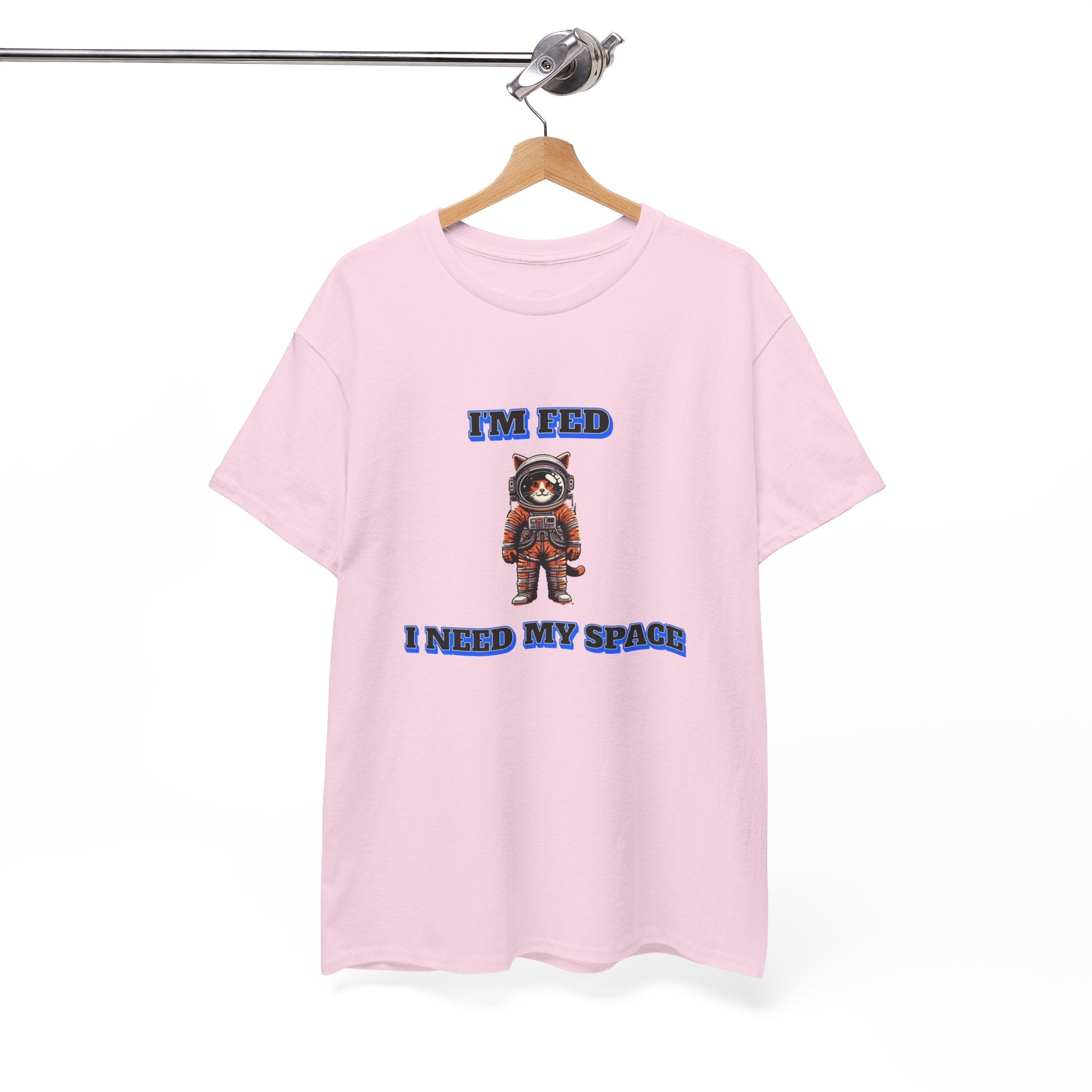 Funny cat lover shirt I'm Fed, I Need My Space - Funny Gift, Casual Wear, Animal Lover Shirt, Self-Care Humor, Everyday Comfort