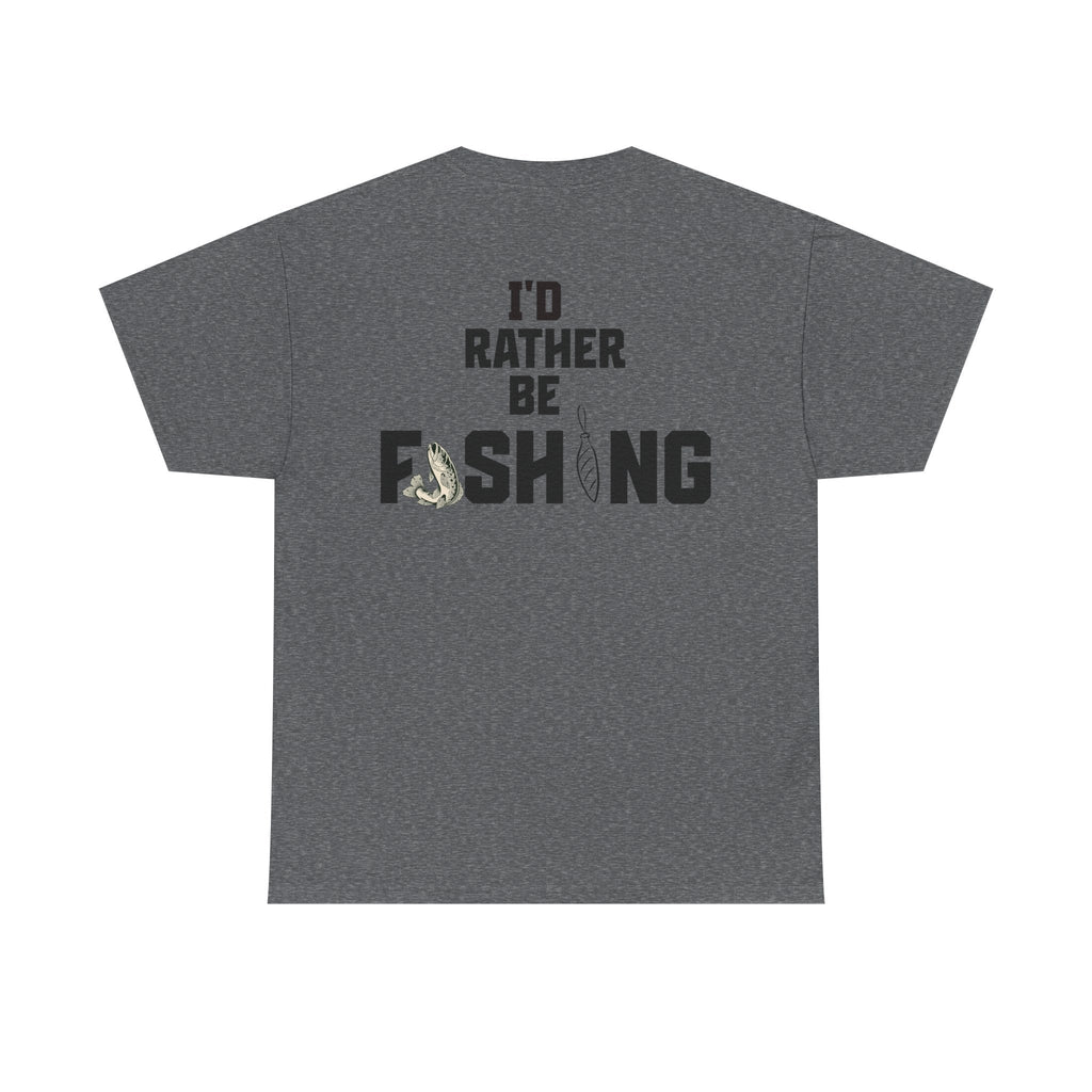 I'd Rather Be Fishing Tee | Fishing Graphic Shirt, Angler Design