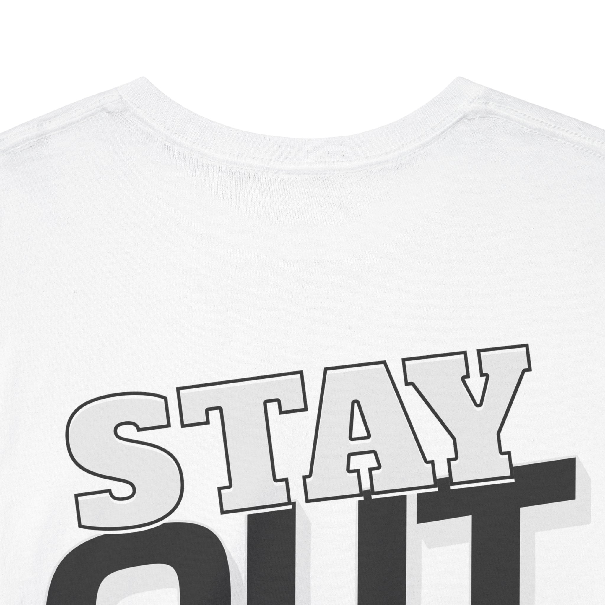 Stay Out of It Unisex Heavy Cotton Tee, Casual Wear, Gift for Friends, Street Style, Funny T-Shirt, Everyday Comfort