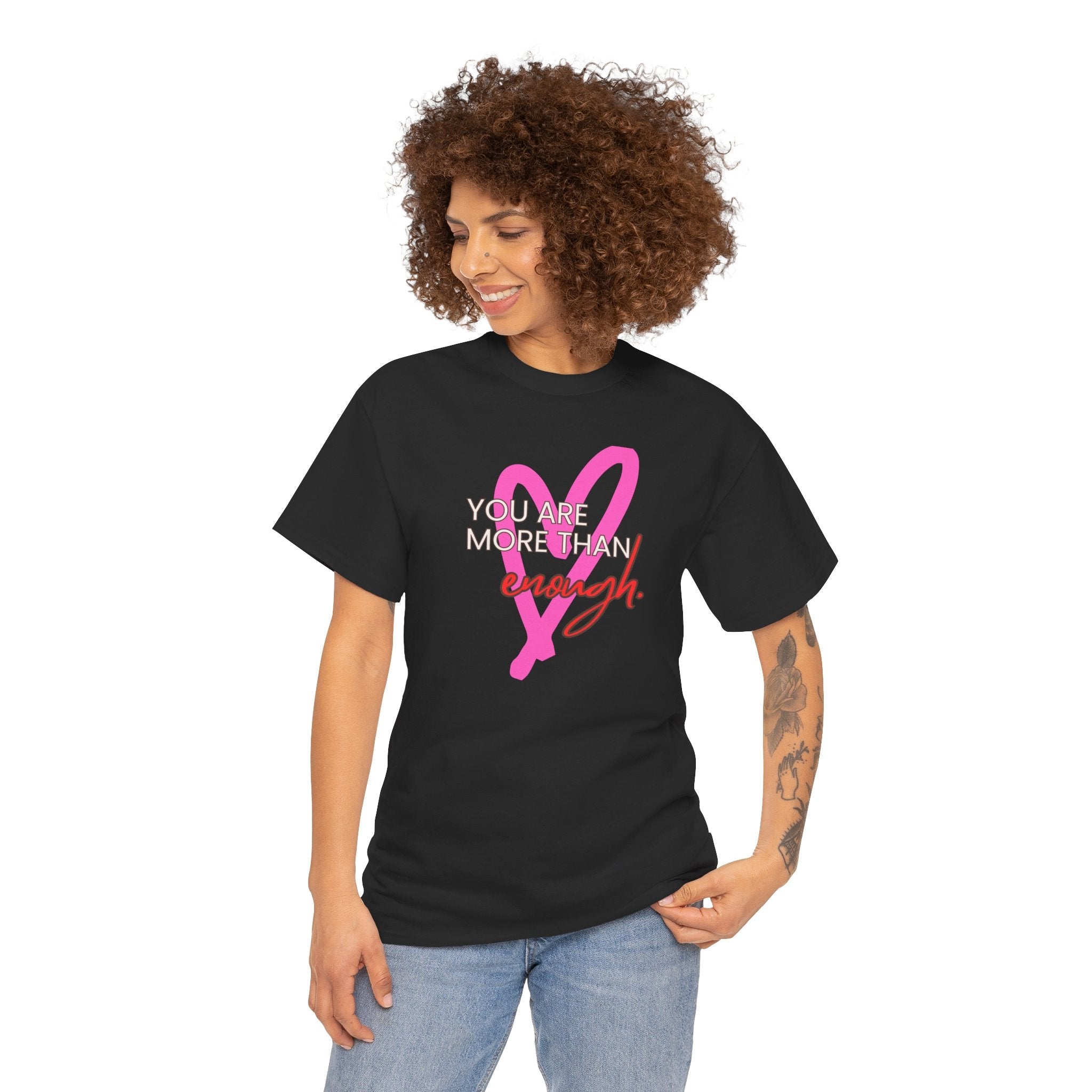 You are more than enough cute black shirt, gift for her