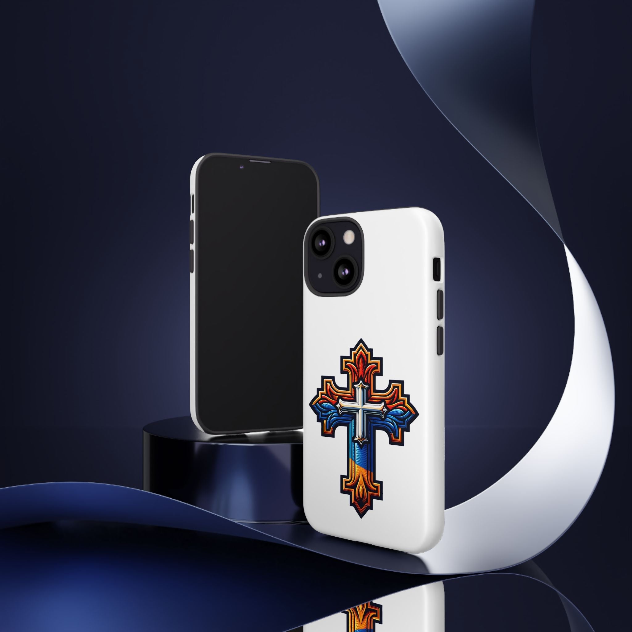 Armenian cross flag phone case iPhone Samsung Google, Christian phone case, white phone case