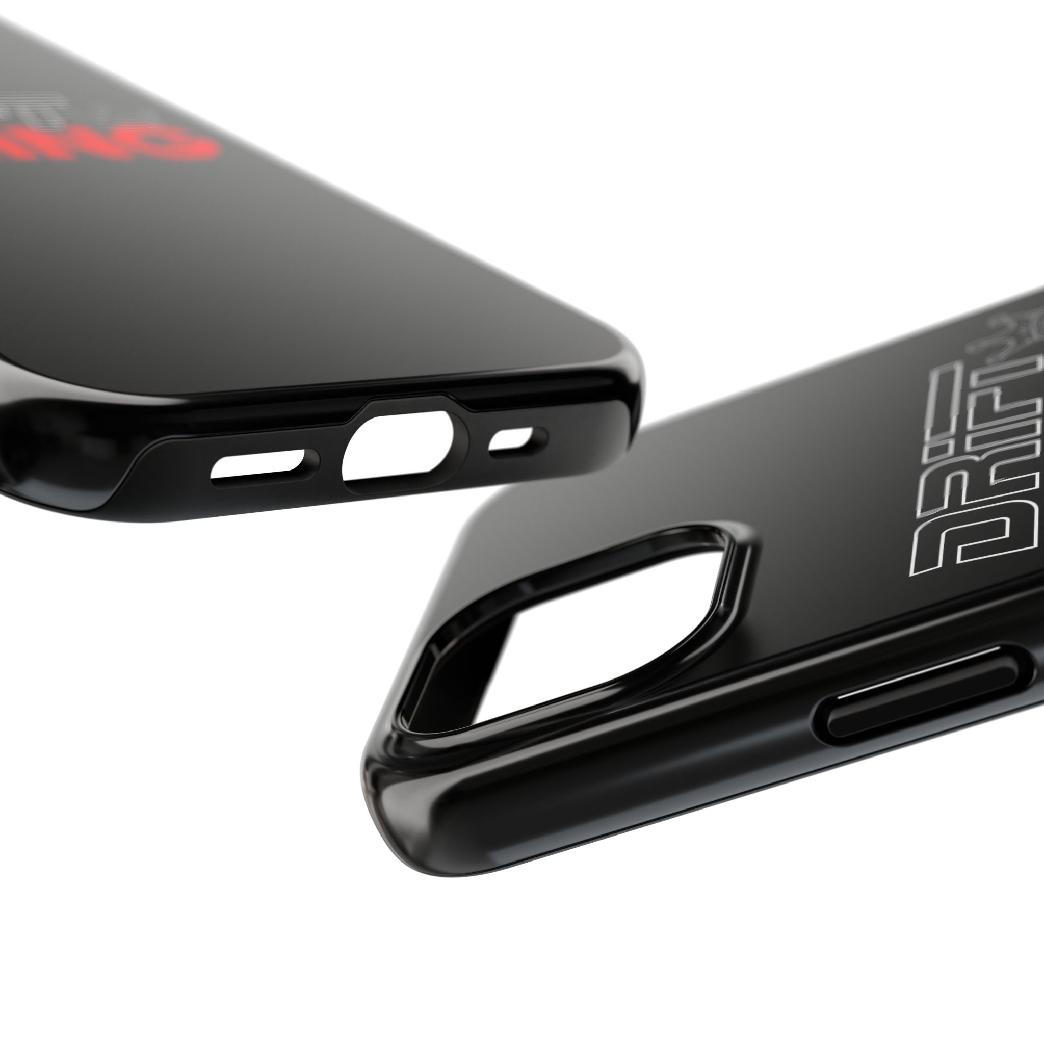 Drift King iPhone Compatible Black Phone Case | Tough Protective Phone Case