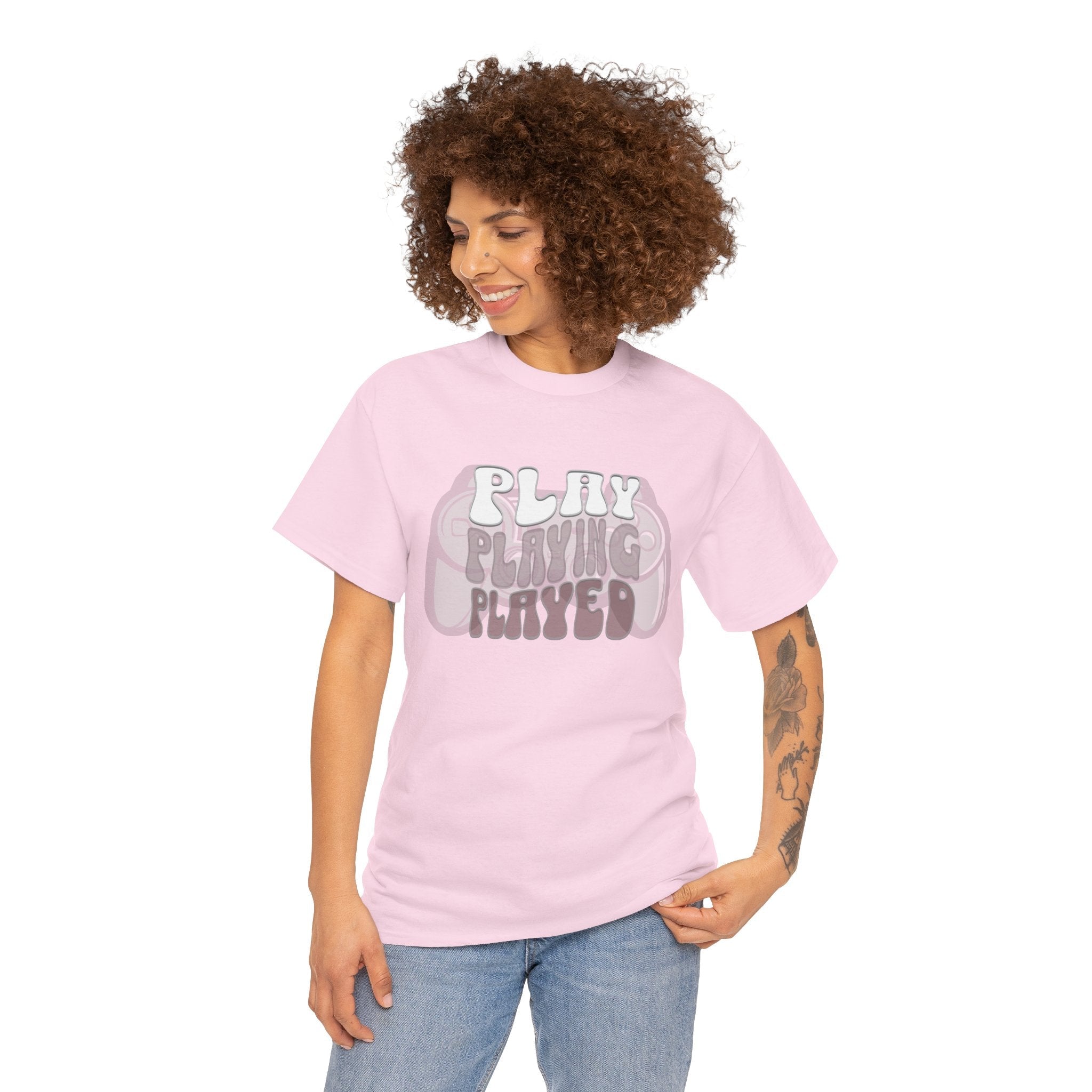 Gaming Inspired Unisex Heavy Cotton Tee - Play, Casual Wear, Gamer Gift, Birthday, Graphic Shirt, Comfortable Tee