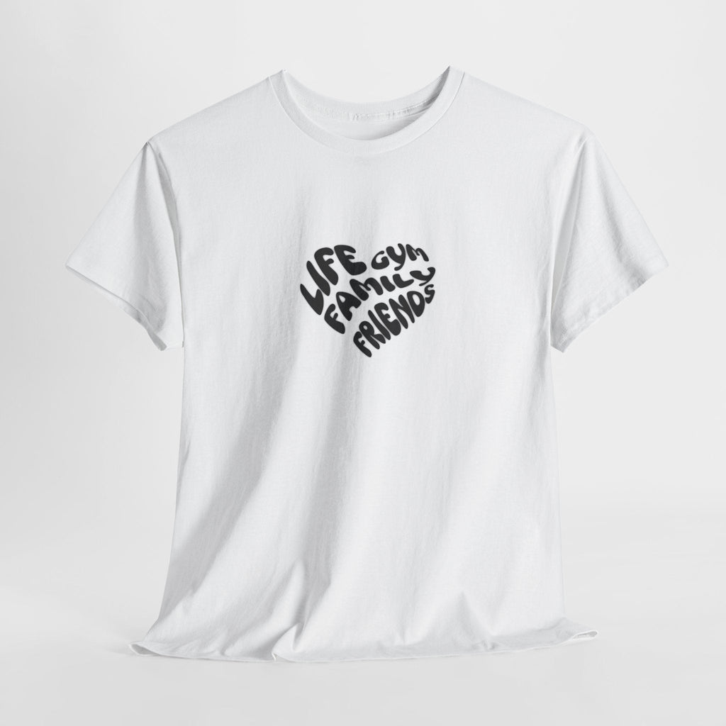 Life family friends gym shirt gym shirt fitness enthusiast shirt gym rat shirt