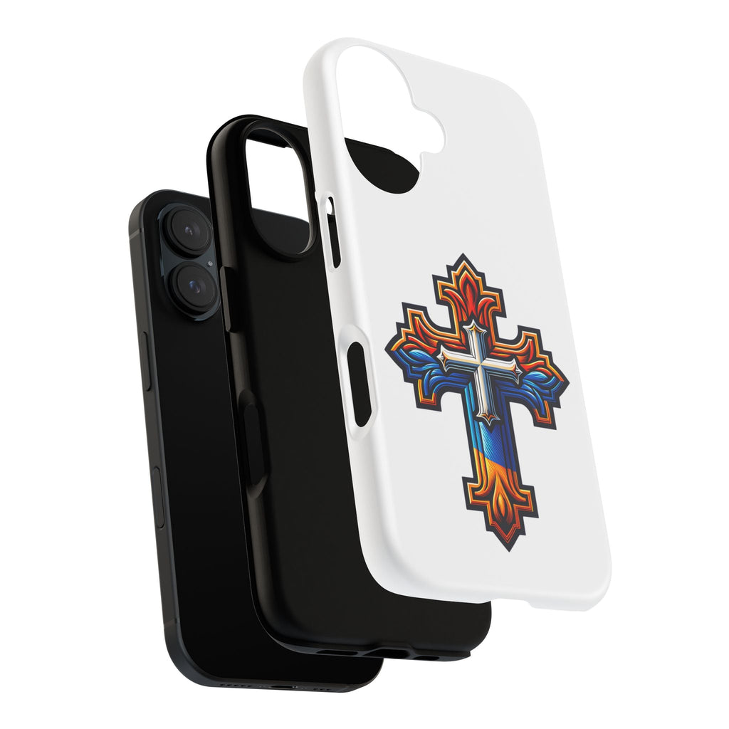 Armenian cross flag phone case iPhone Samsung Google, Christian phone case, white phone case