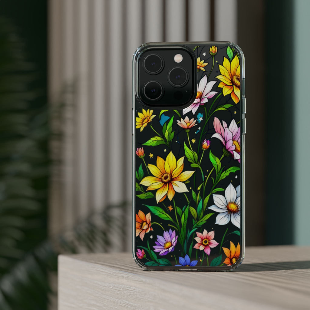 Cute flower phone case, clear phone case, iPhone phone case, Samsung phone case, phone case gift