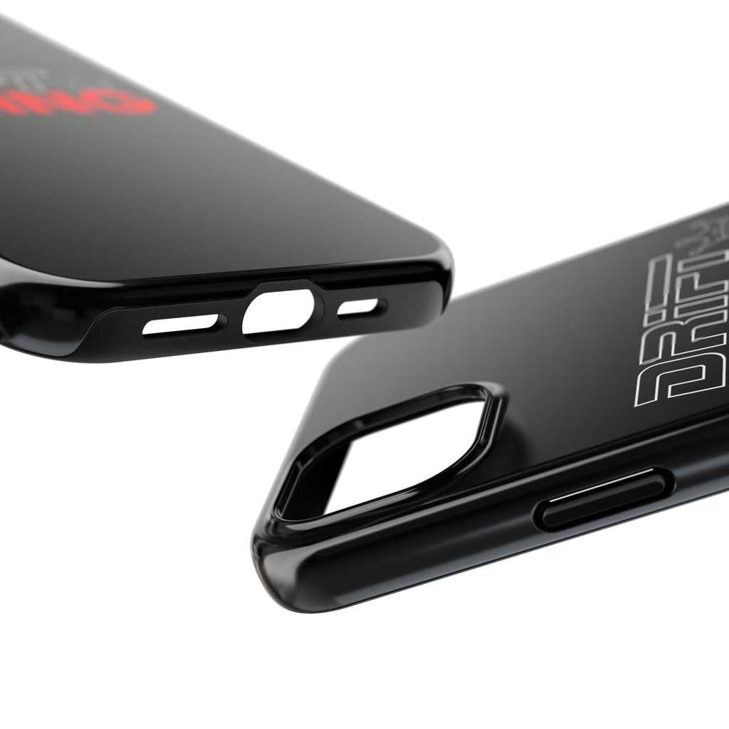 Drift King iPhone Compatible Black Phone Case | Tough Protective Phone Case