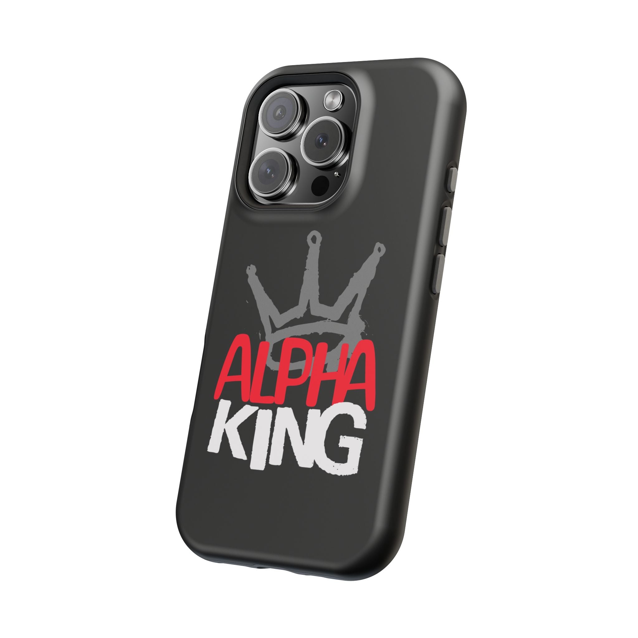 Alpha King Crown phone case compatible with iphone  16 and 17 | Magnetic back impact-resistant case