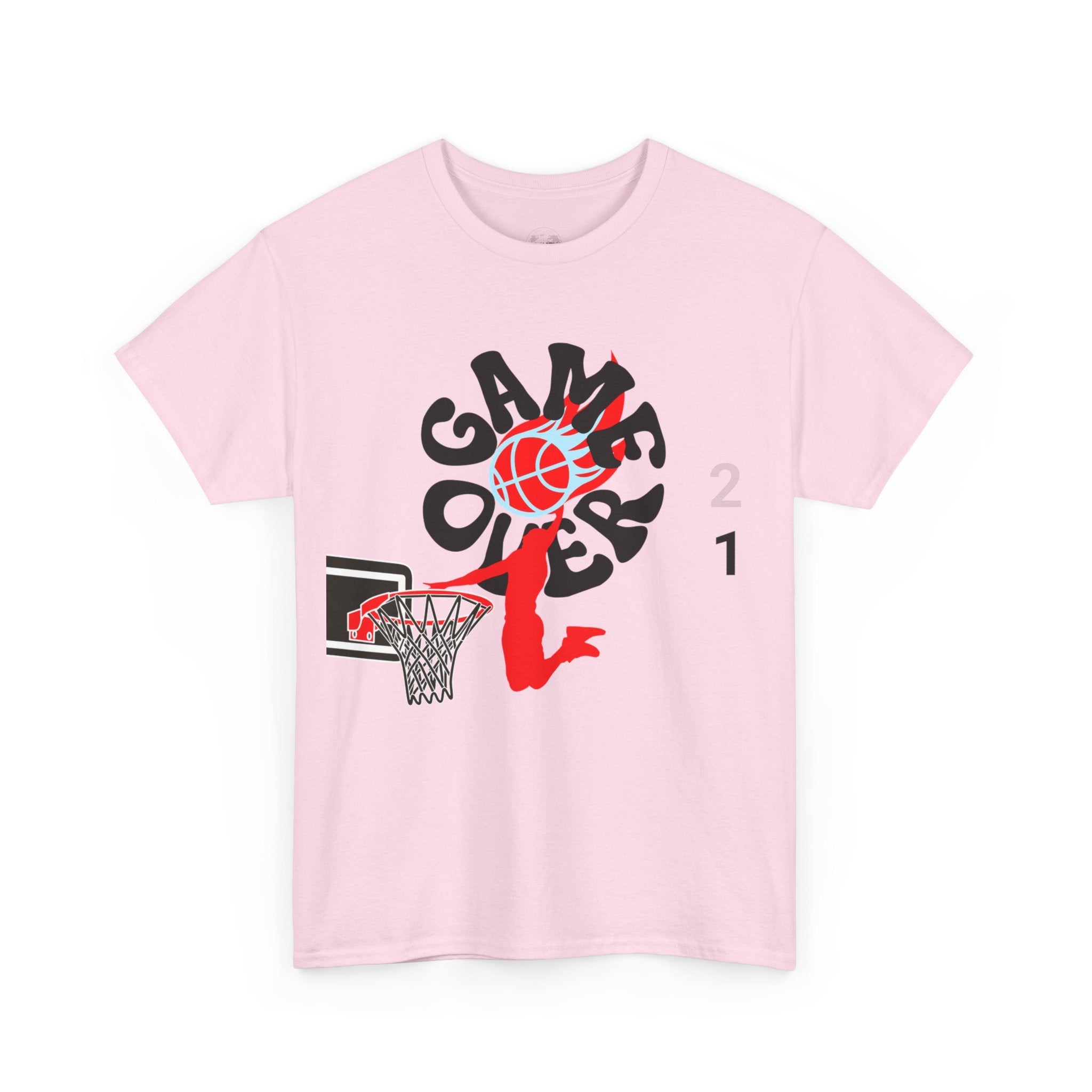 Game over basketball T-shirt, Basketball Graphic Tee - Unisex Heavy Cotton T-Shirt, Sportswear,, Gift for Athletes, Basketball Lovers