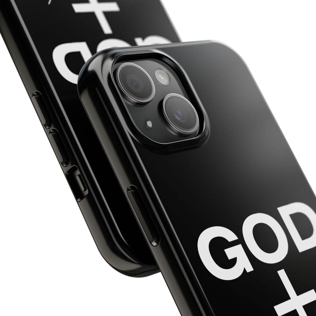 God First iPhone compatible phone case | Christian cross phone case faith accessory