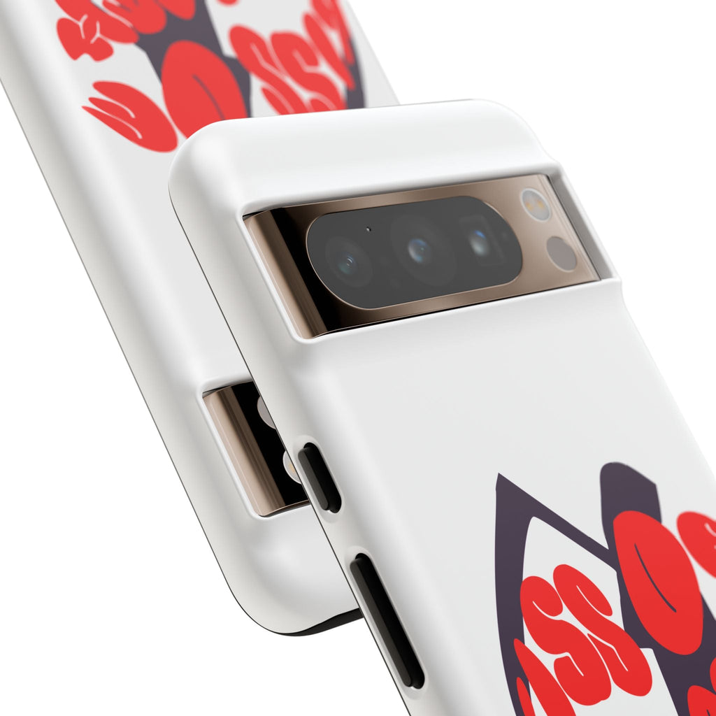 kiss Of Death iPhone Google Pixel Samsung Galaxy, cool design white phone case, iPhone phone Samsung galaxy Google pixel phone case