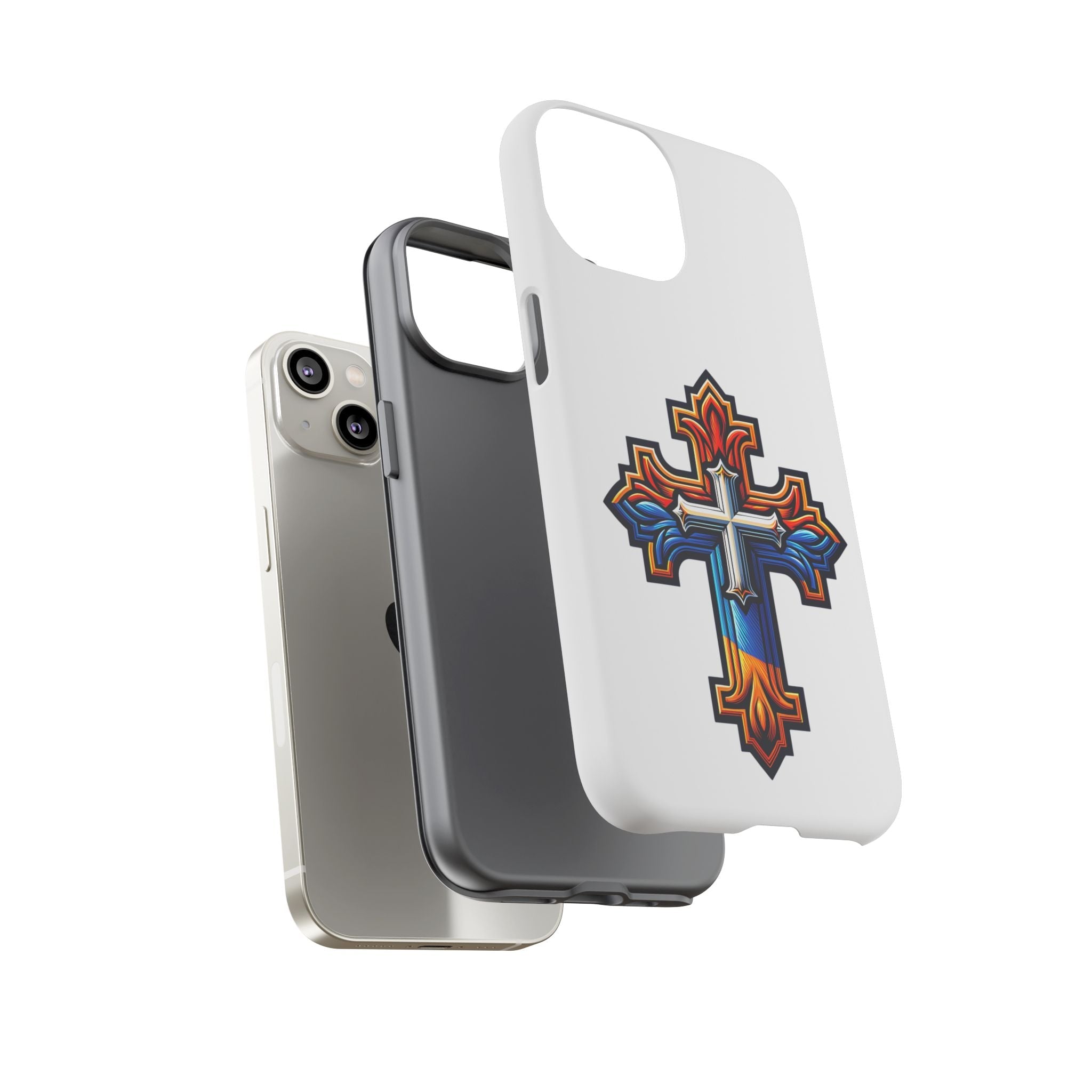 Armenian cross flag phone case iPhone Samsung Google, Christian phone case, white phone case