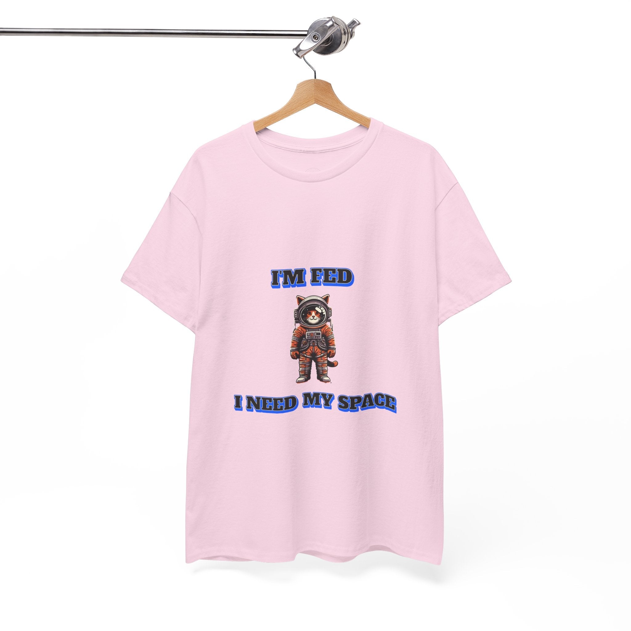 Funny cat lover shirt I'm Fed I Need My Space - Funny Gift, Casual Wear, Animal Lover Shirt, Self-Care Humor, Everyday Comfort