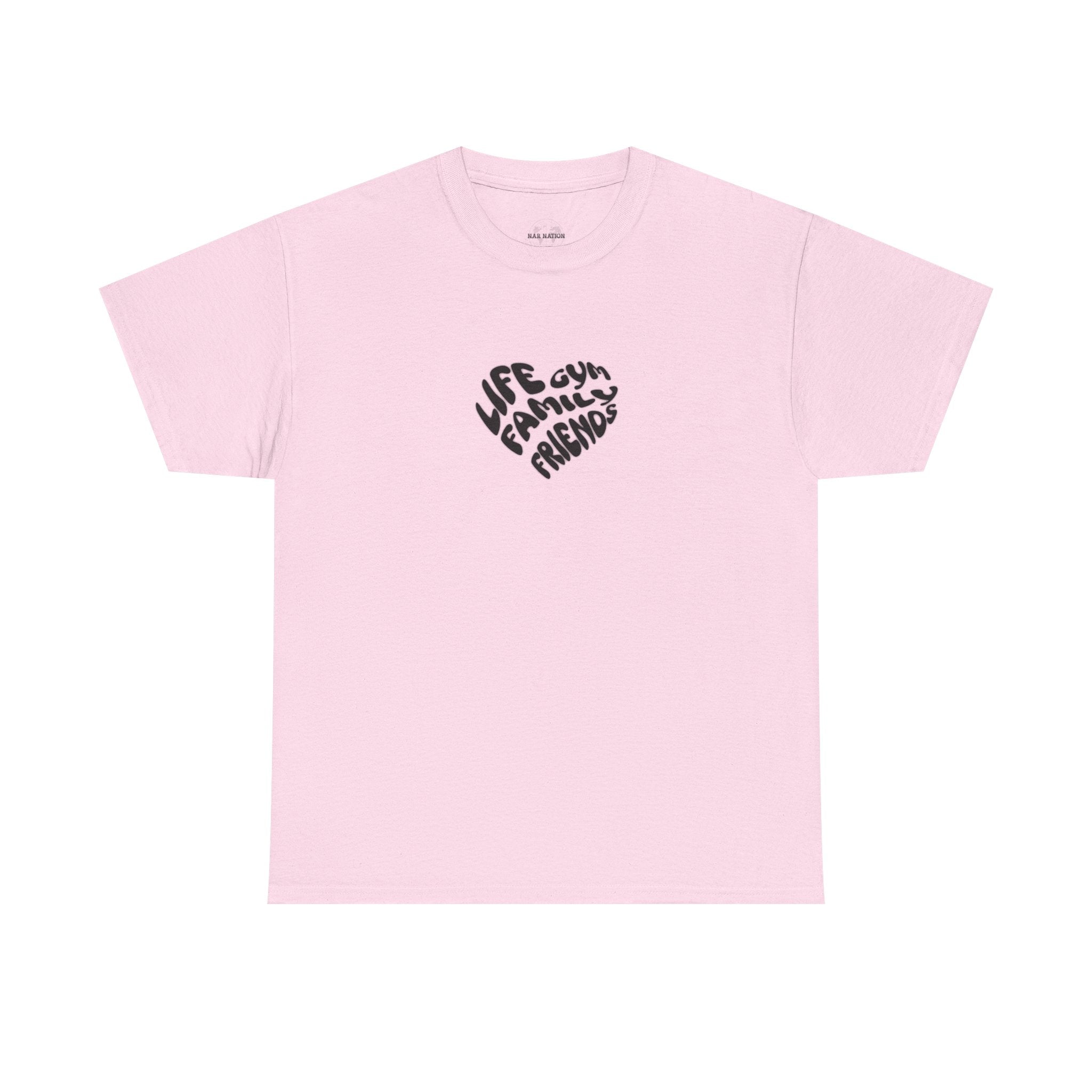Life family friends gym shirt gym shirt fitness enthusiast shirt gym rat shirt