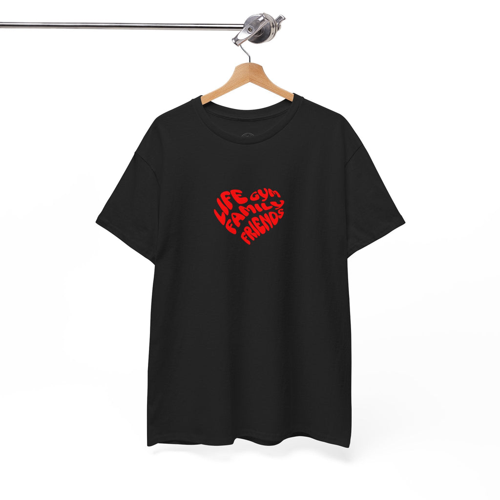 Life family friends gym shirt gym shirt fitness enthusiast shirt gym rat shirt