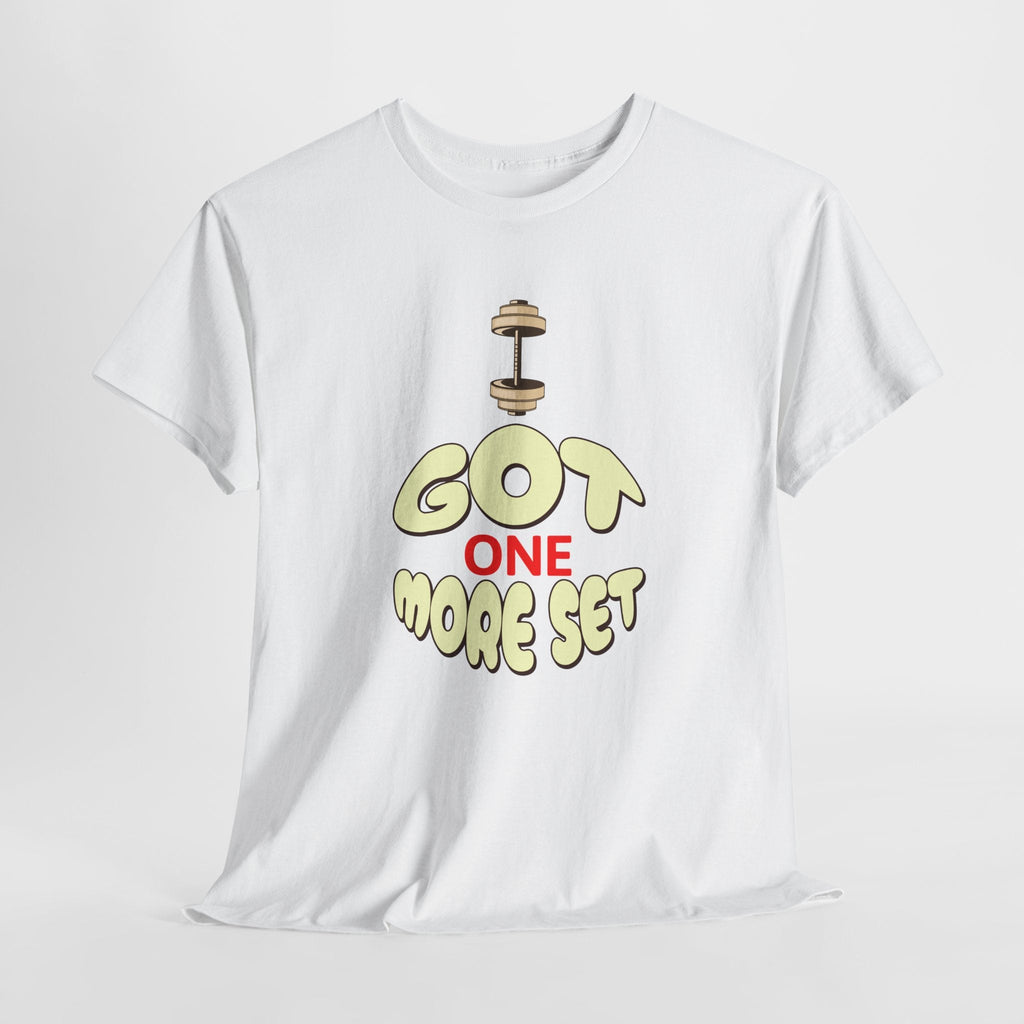 I Got One More Set t-shirt Perfect for Gym Lovers, Athletes, Workout Gift, Plus-Size Friendly, Casual Wear
