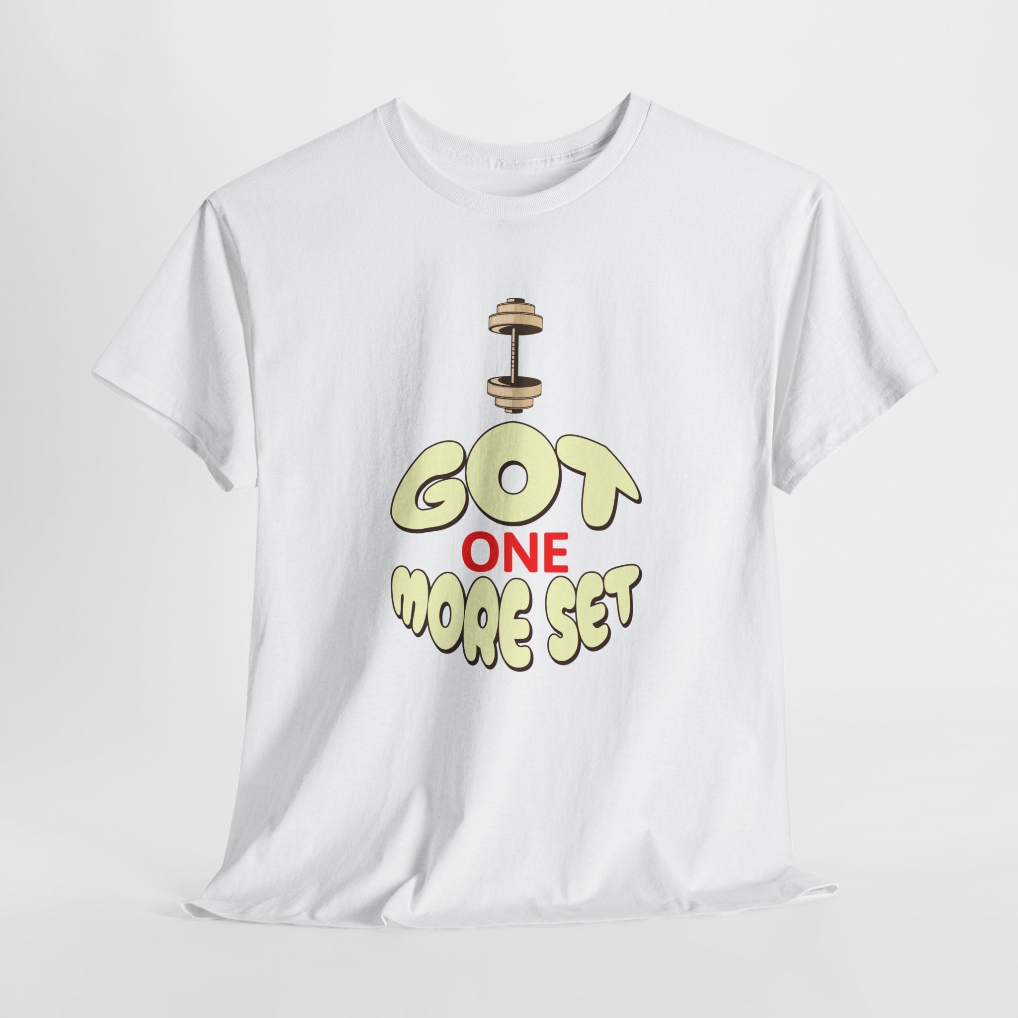 I Got One More Set t-shirt Perfect for Gym Lovers, Athletes, Workout Gift, Plus-Size Friendly, Casual Wear