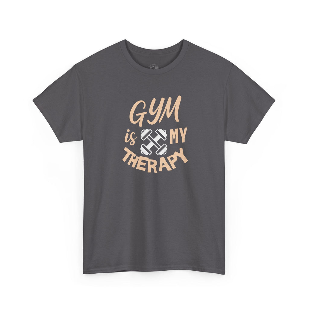 Gym Therapy Tee - Unisex Heavy Cotton T-Shirt, Fitness Apparel, Workout Gift, Motivational Shirt, Gym Lover Clothing