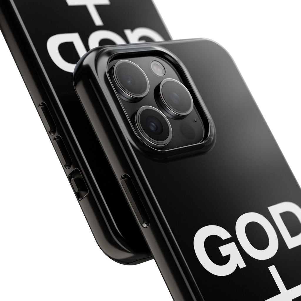 God First iPhone compatible phone case | Christian cross phone case faith accessory