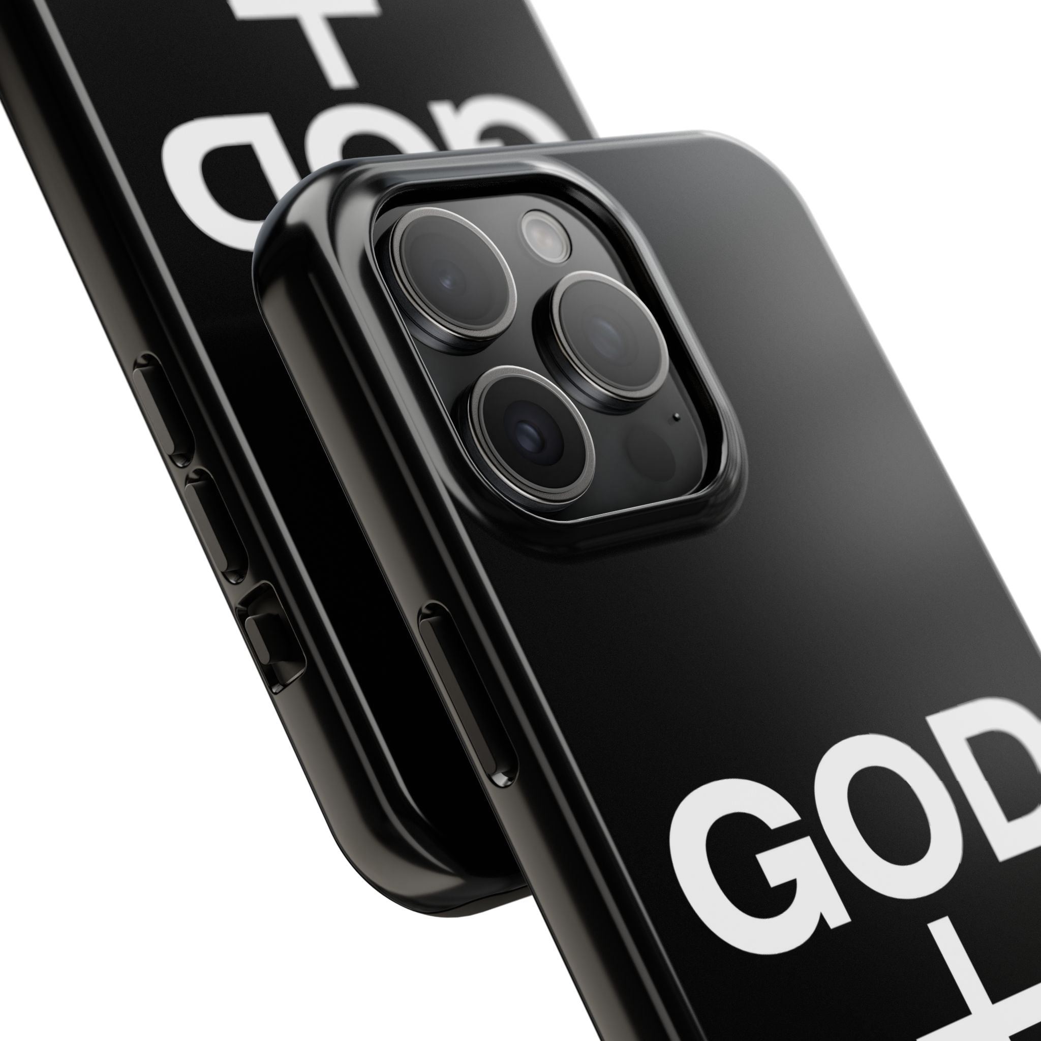 God First iPhone compatible phone case | Christian cross phone case faith accessory