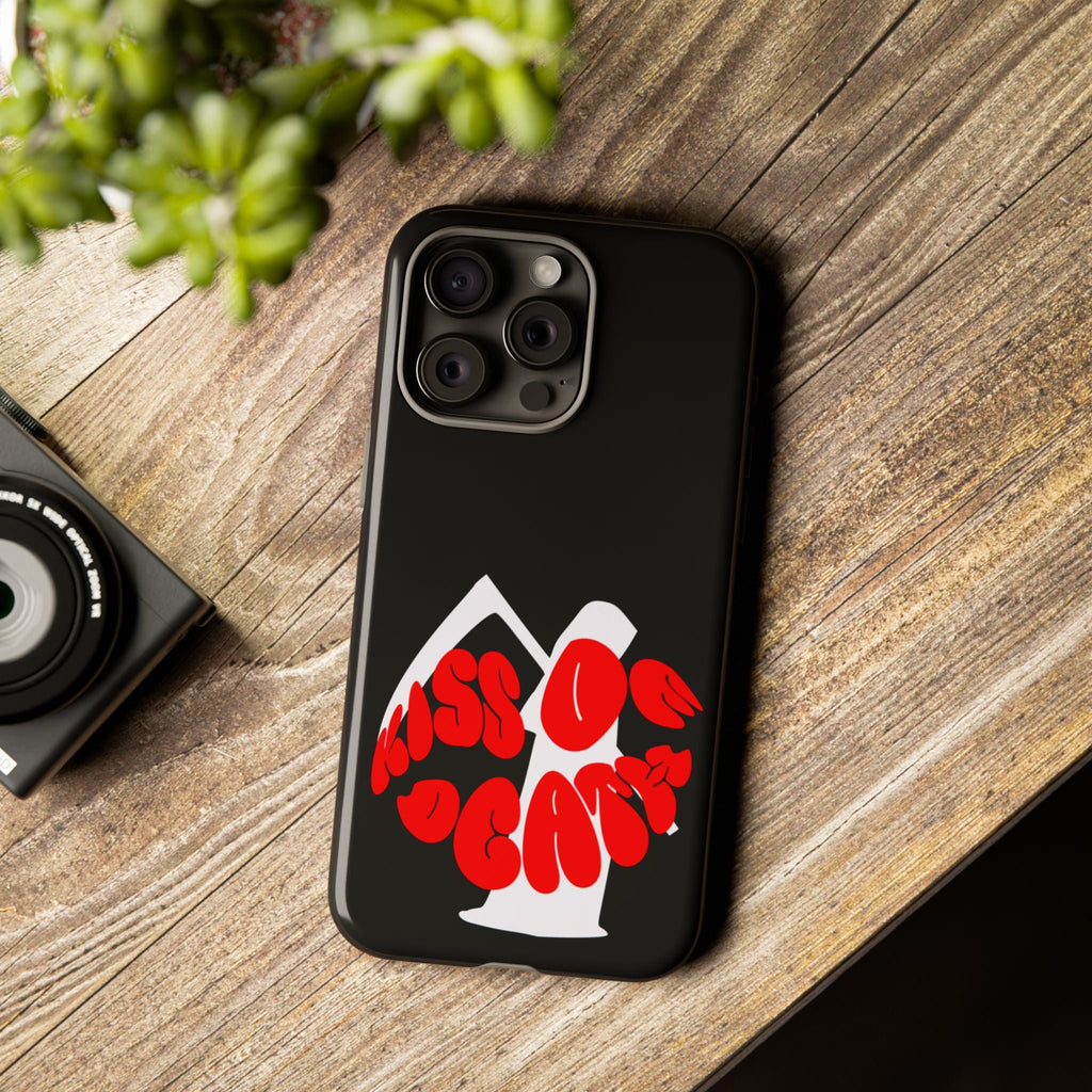 kiss Of Death Phone Case , cool phone case, cool design phone case, iPhone phone case, Samsung phone case, google phone case, black case