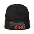 Drift King Embroidered Knit Beanie | Stylish Winter Hat | Perfect for Car Enthusiasts, Casual Wear, Gifts, Outdoor Events