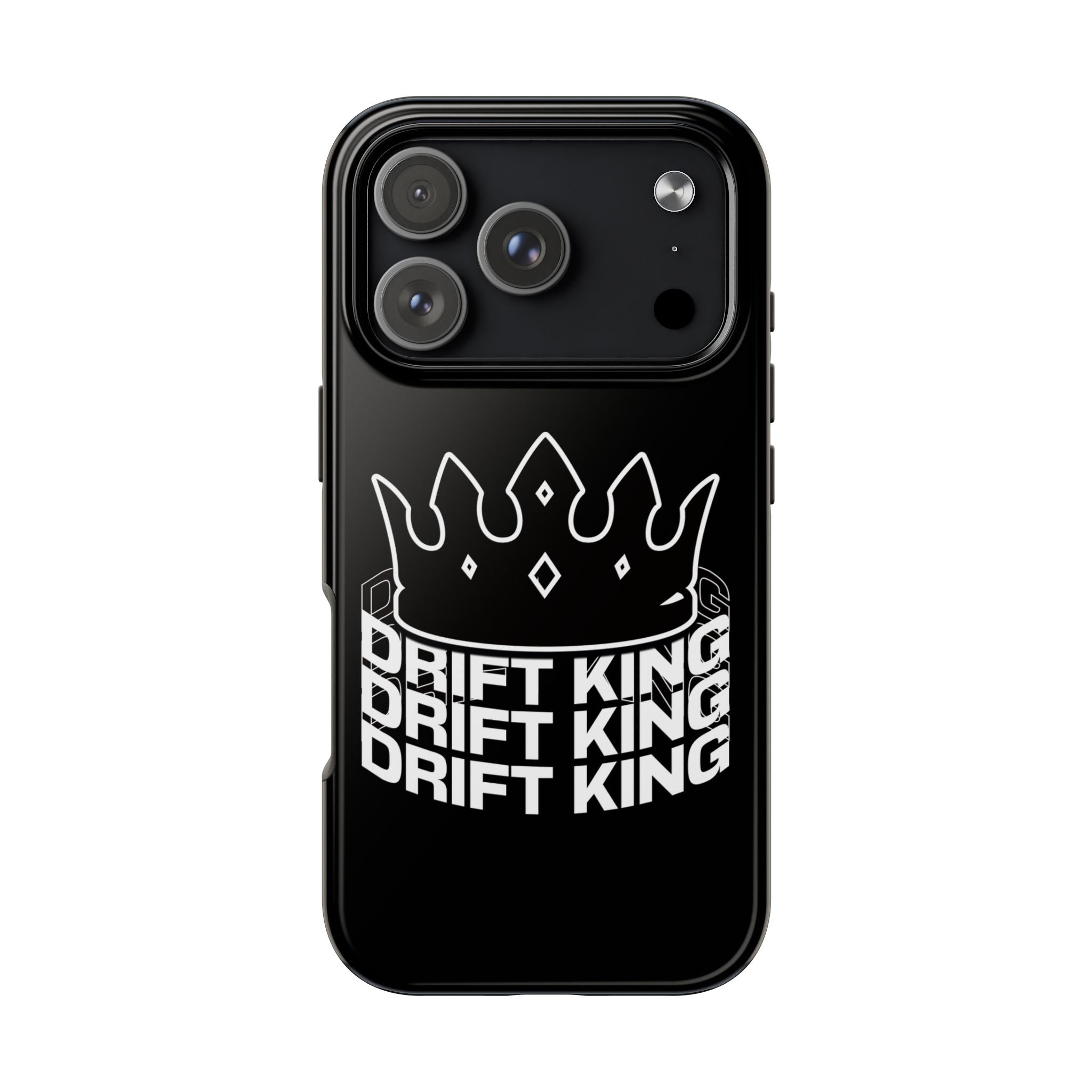 Drift King crown iPhone phone case | Tough Phone Case, racing typography iphone compatible