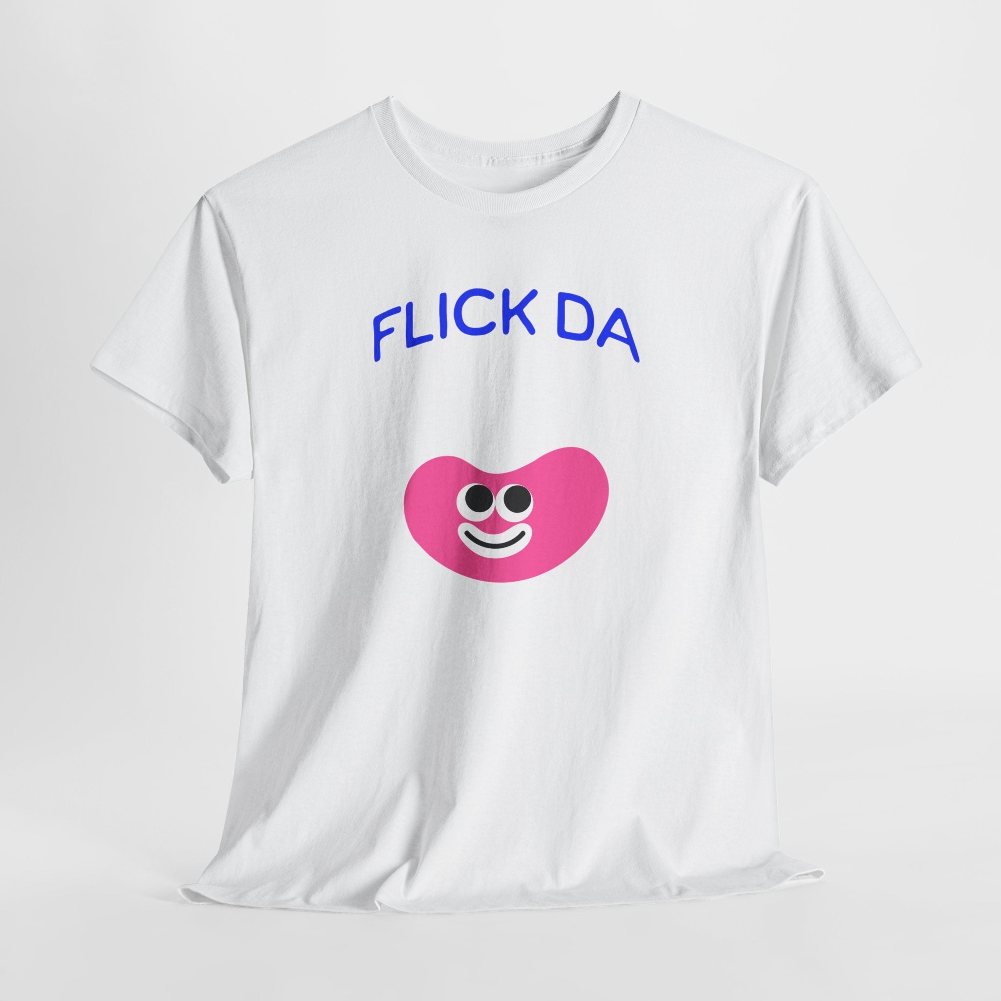 Flick Da Bean T-shirt , Funny T-Shirt, Fun Casual Wear, Gift for Friends, Everyday Summer Style, Comfortable Tee