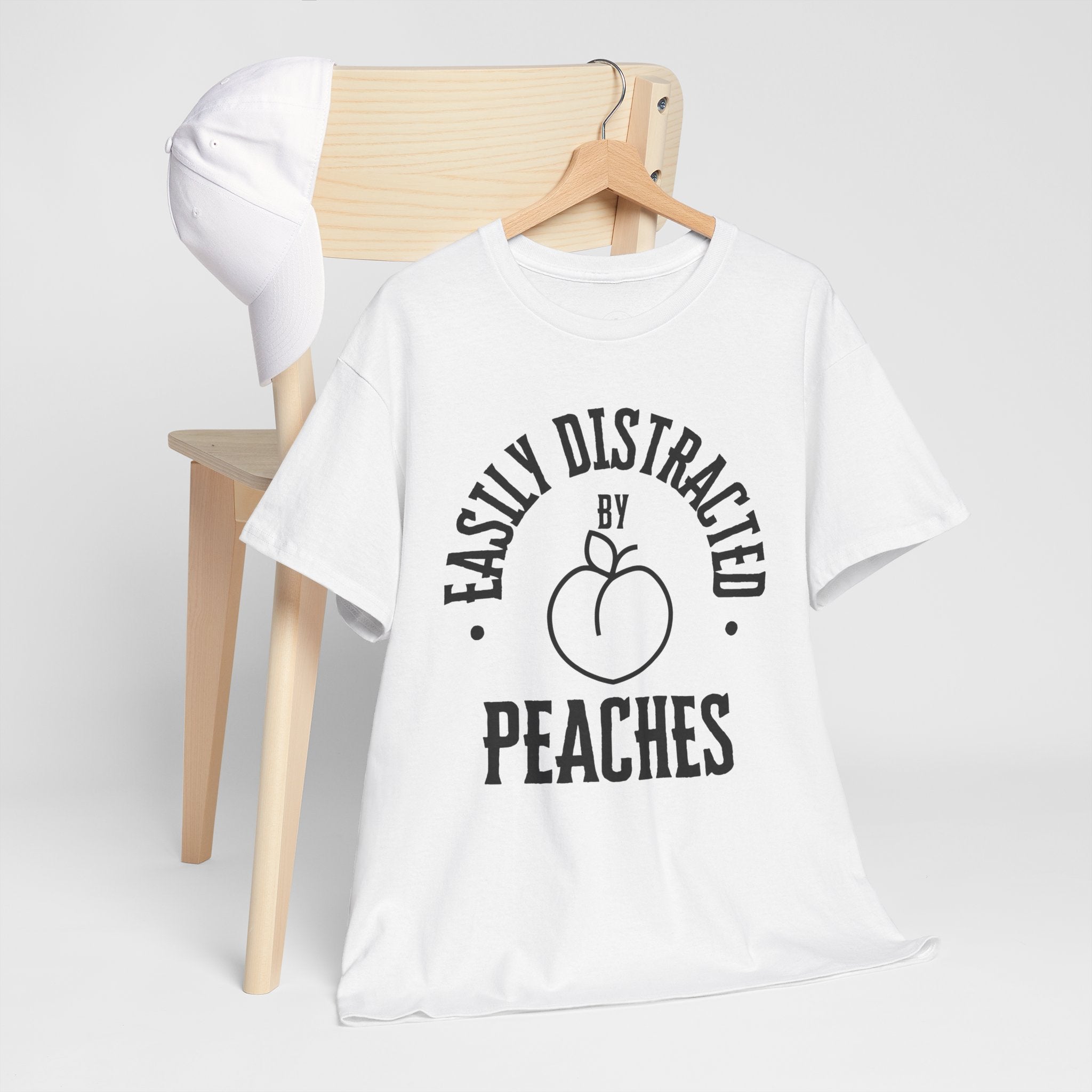 Easily Distracted by Peaches t-shirt, funny t-shirt, peach lovers shirt