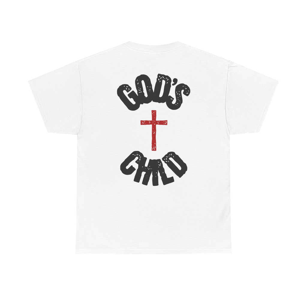 Christian T-Shirt — "God's Child" Cross Graphic Tee
