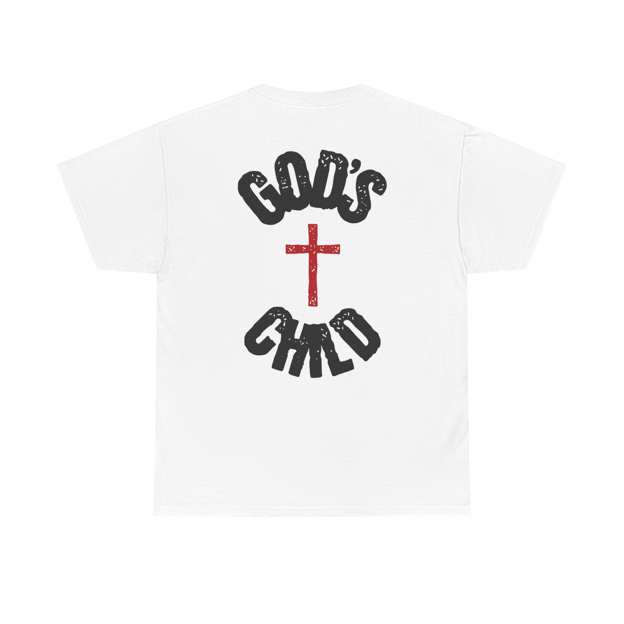 Christian T-Shirt — "God's Child" Cross Graphic Tee