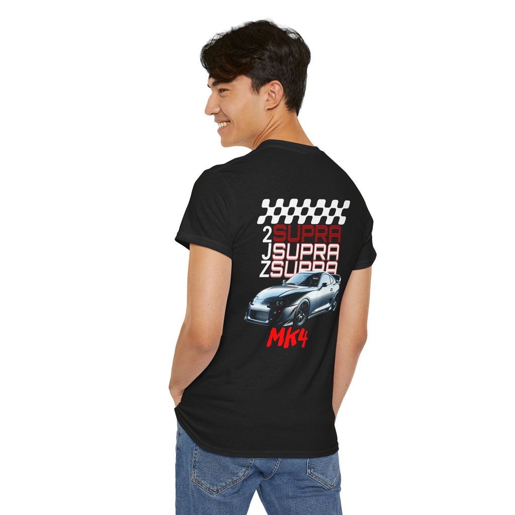 2JZ Supra MK4 Unisex Heavy Cotton Tee - Perfect T-Shirt for Car Enthusiasts, Gift for Birthdays, Car Shows, Everyday Wear
