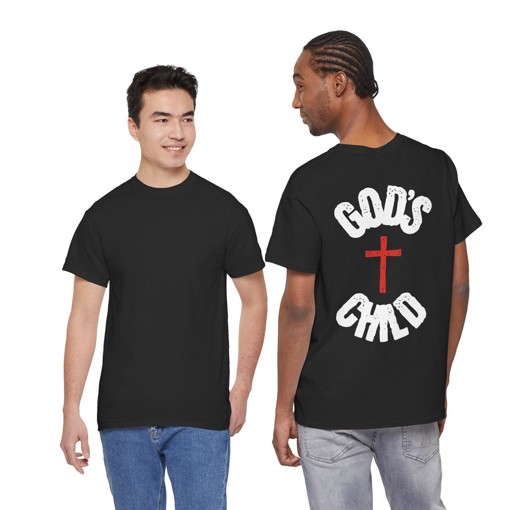 Christian T-Shirt — "God's Child" Cross Graphic Tee