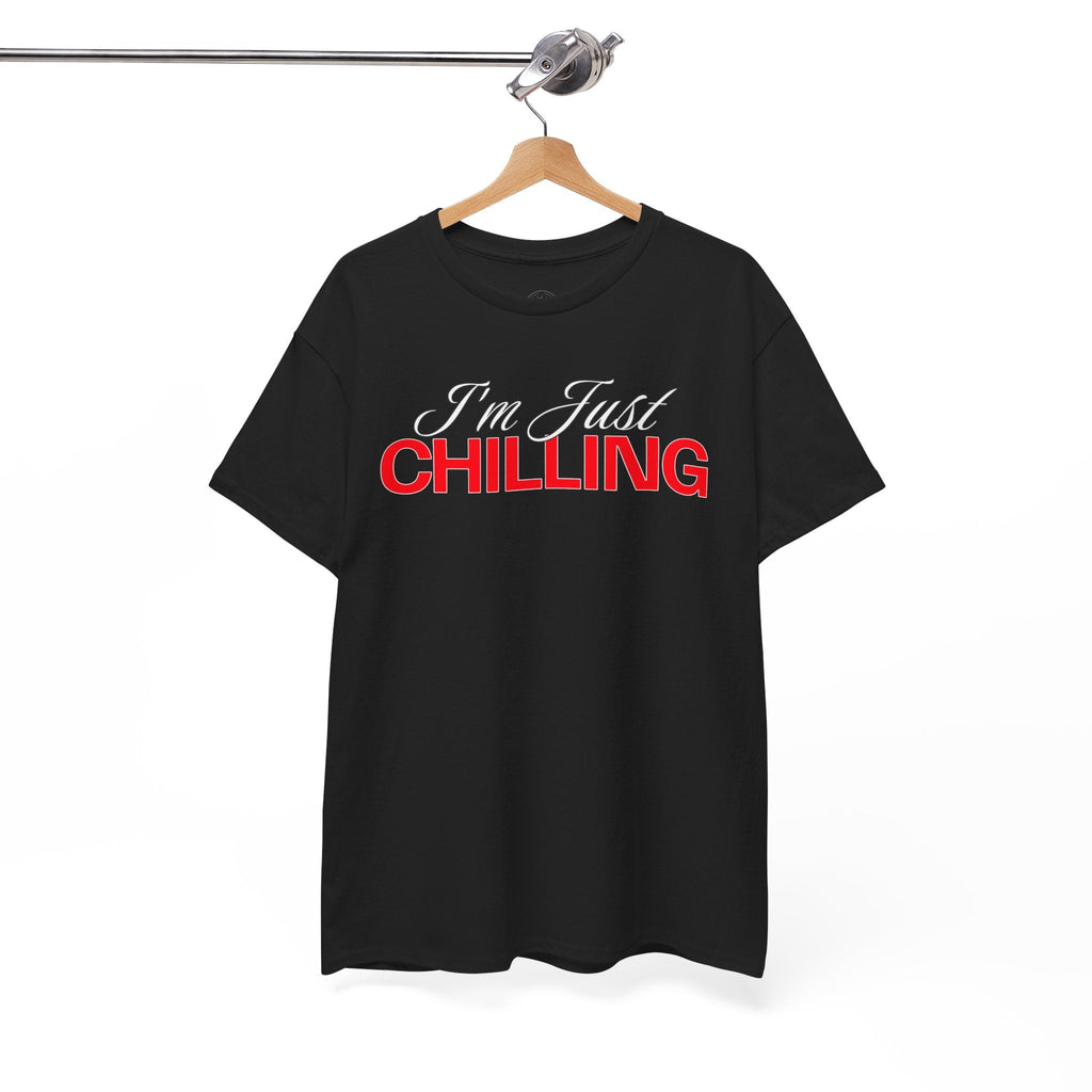 I'm Just Chilling Unisex Cotton Tee, Relaxed Fit Shirt, Casual Everyday Wear, Gift for Friends, Lazy Day Apparel, Summer Top