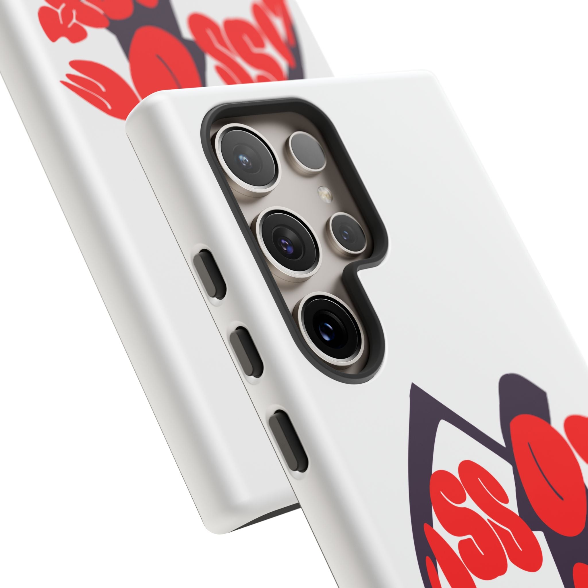 kiss Of Death iPhone Google Pixel Samsung Galaxy, cool design white phone case, iPhone phone Samsung galaxy Google pixel phone case