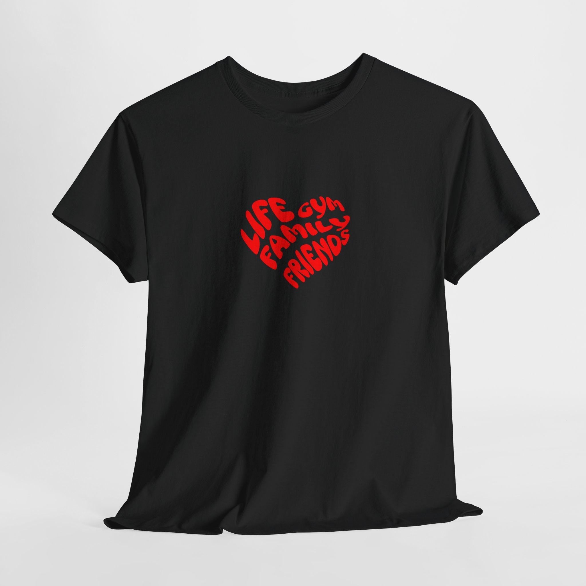 Life family friends gym shirt gym shirt fitness enthusiast shirt gym rat shirt