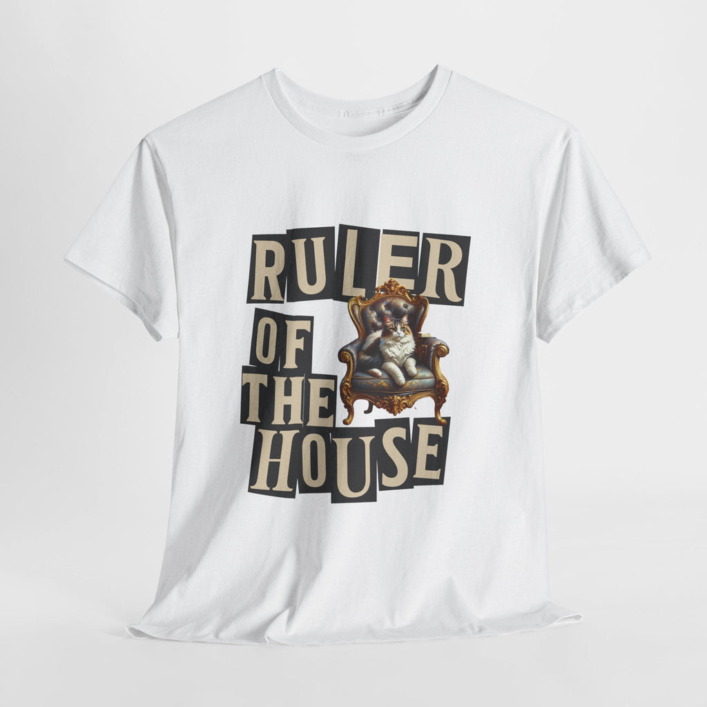 Ruler of the House Tee, Funny Pet Shirt, Gift for Cat Lovers, Unisex Cotton Tee, Casual Wear for Pet Owners