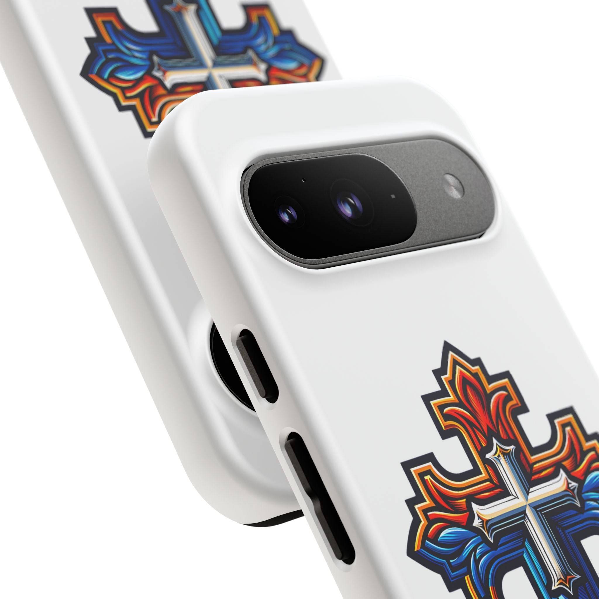 Armenian cross flag phone case iPhone Samsung Google, Christian phone case, white phone case