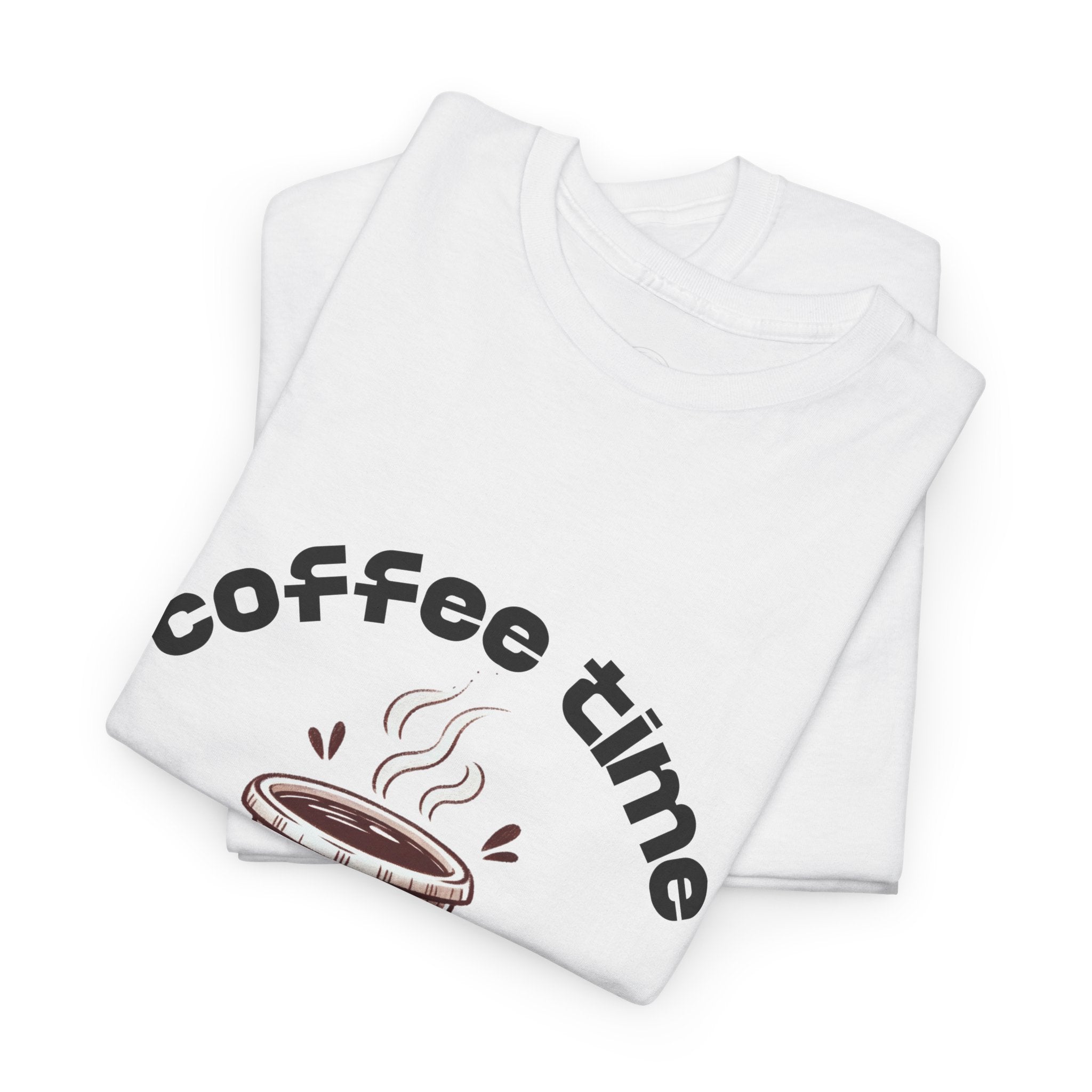 Coffee time anytime T-shirt, Unisex Cotton Shirt, Cute Coffee Lover Gift, Casual Outfit, Daily Reminder T-Shirt