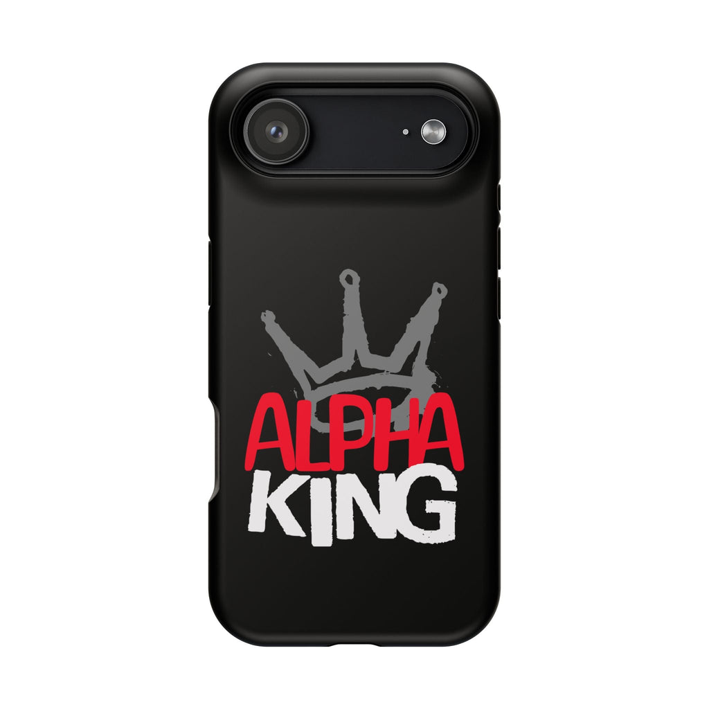 Alpha King Crown phone case compatible with iphone  16 and 17 | Magnetic back impact-resistant case