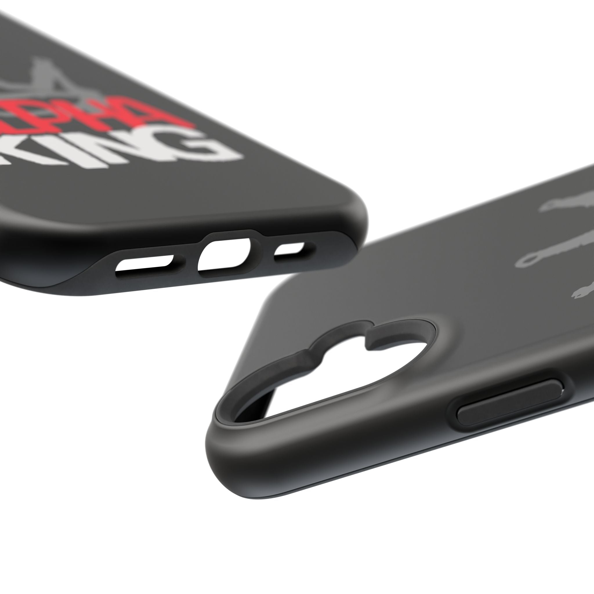 Alpha King Crown phone case compatible with iphone  16 and 17 | Magnetic back impact-resistant case