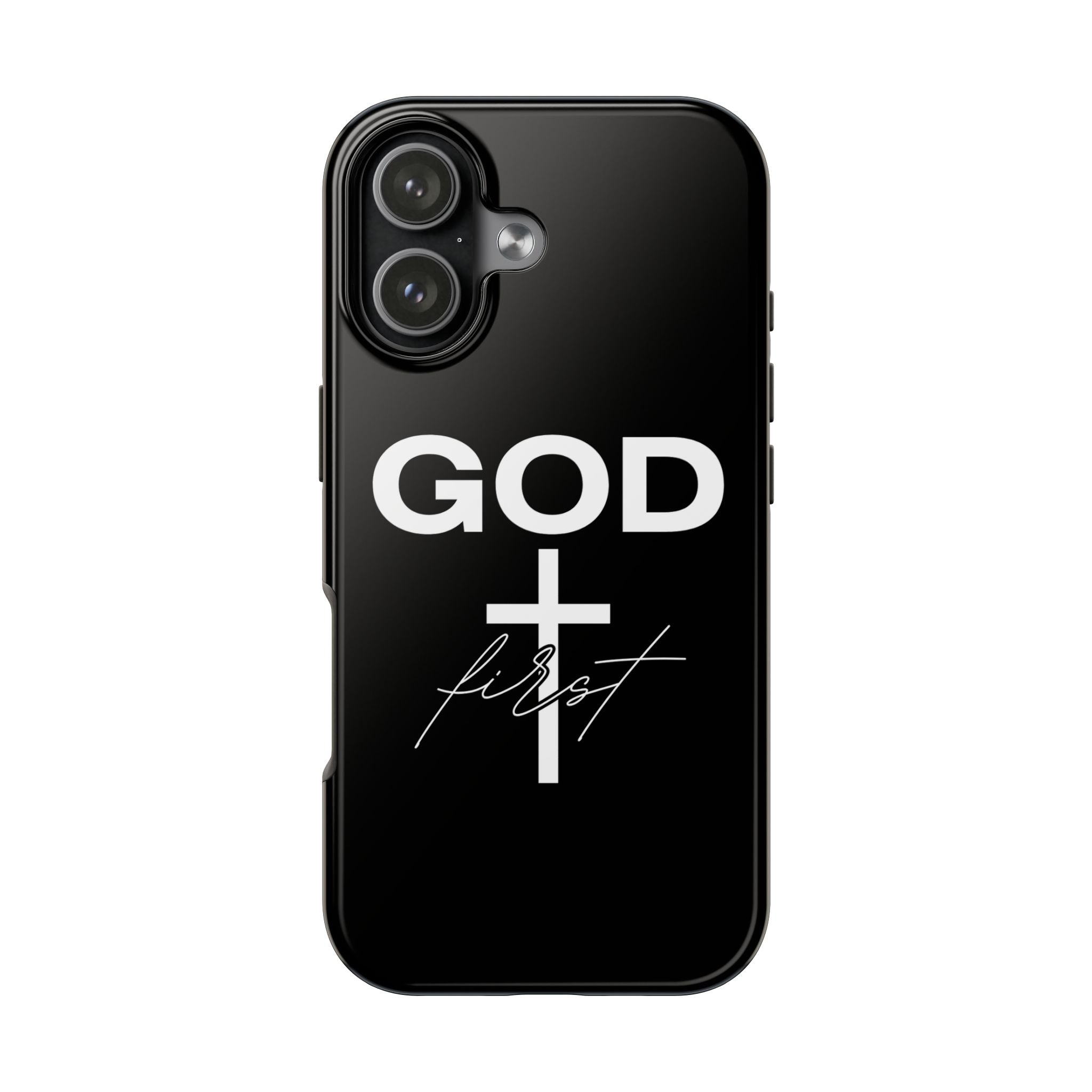 God First iPhone compatible phone case | Christian cross phone case faith accessory